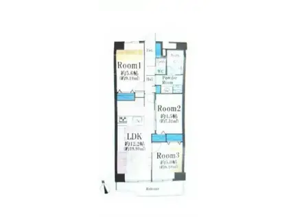 大森本町ハイツ(2SLDK/1階)の間取り写真