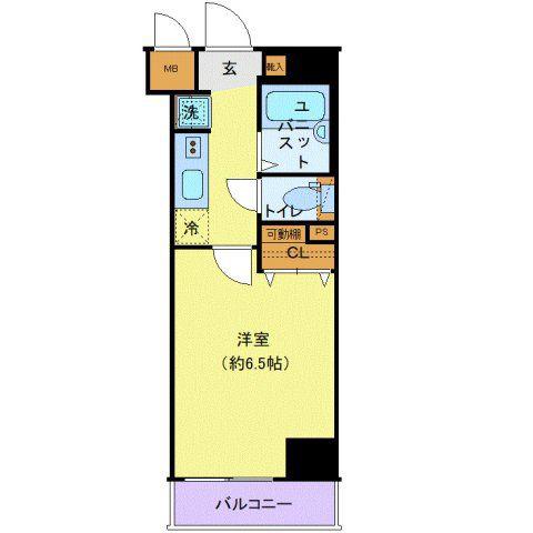 エステムプラザ神楽坂ノース RESIDENCE(1K/4階)の間取り写真