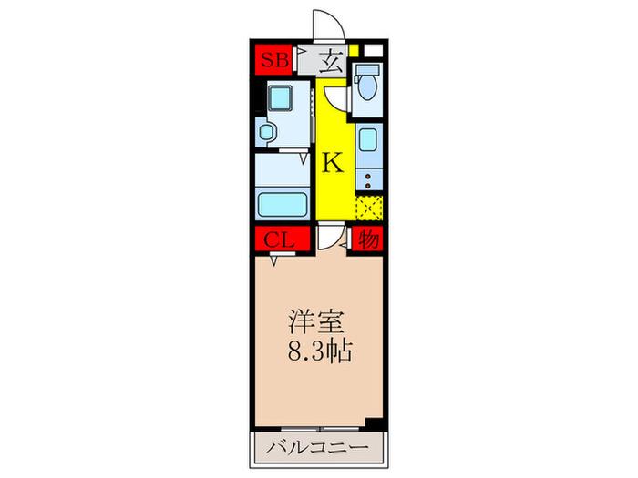 コンテ池田(1K/1階)の間取り写真