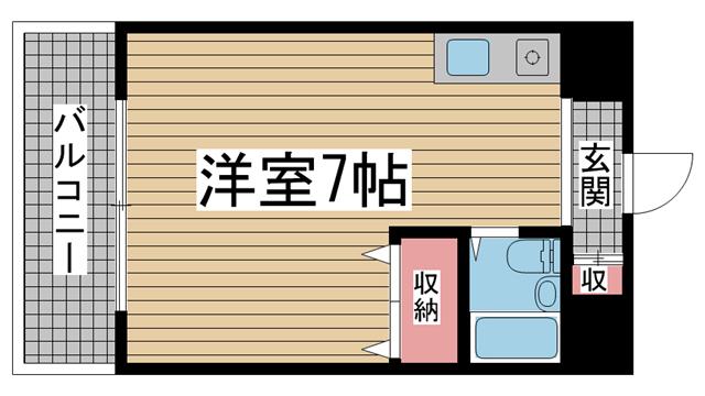サムティ灘駅前(ワンルーム/2階)の間取り写真