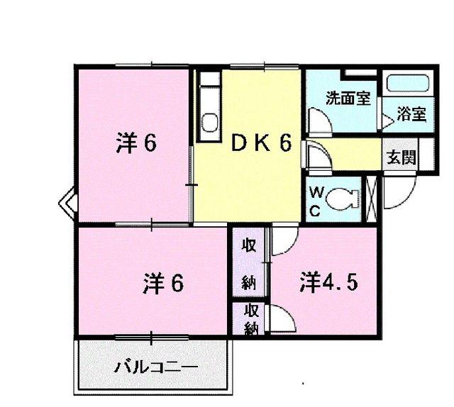 シルバーヴェリー金剛(3DK/2階)の間取り写真