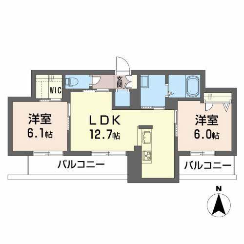 ガーデンワーズ(2LDK/3階)の間取り写真