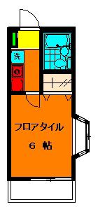 ノーブル千川(1K/1階)の間取り写真