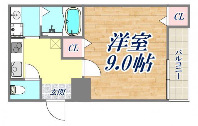 フジパレス兵庫須佐野2番館(1K/2階)の間取り写真