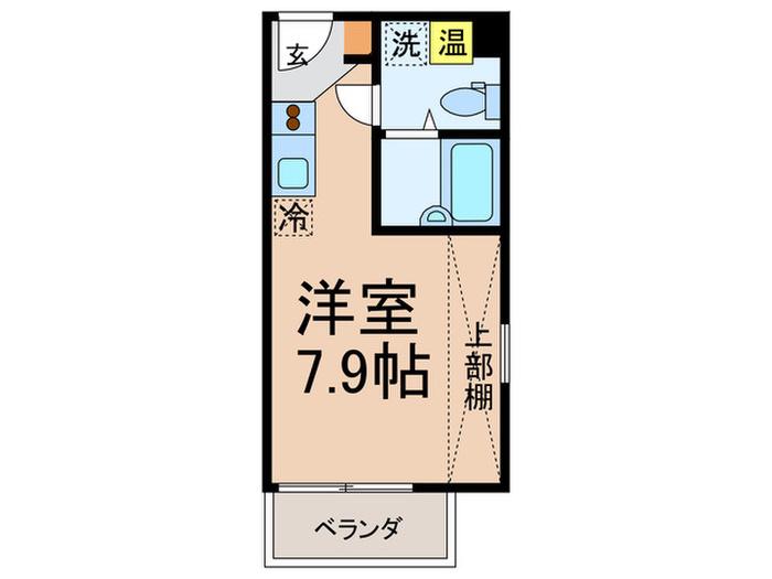 ランドレジデンス渋谷(ワンルーム/2階)の間取り写真