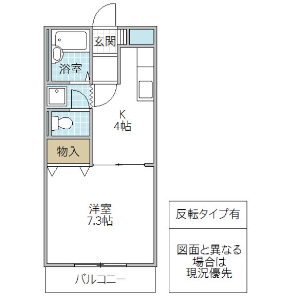 GRAND`MAISON・NICOLE(1K/2階)の間取り写真