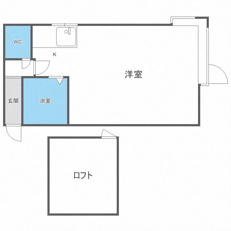 マリオンコート元町II(ワンルーム/3階)の間取り写真