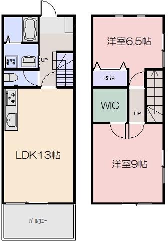 EXE COURT(2LDK/1階)の間取り写真