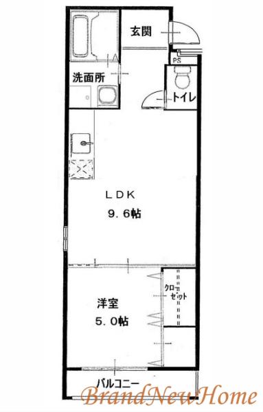 REGINAI7(1DK/2階)の間取り写真