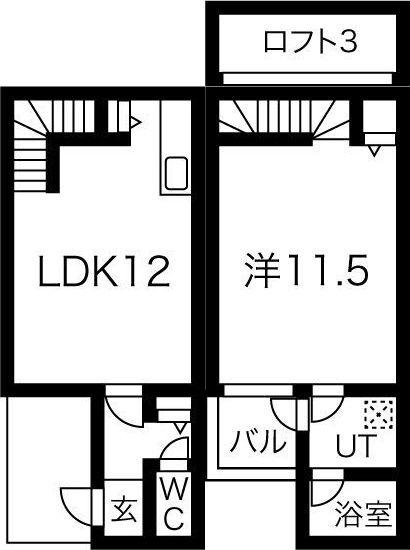 STANFORD SQUARE(1LDK/1階)の間取り写真