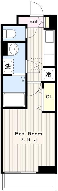 ラ フォレスタ ツルマキ(1K/1階)の間取り写真