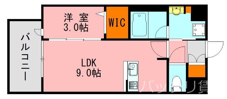 LANDIC Y138(1LDK/4階)の間取り写真