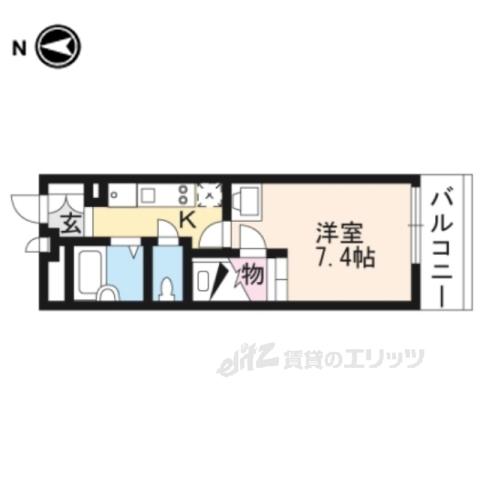 レオパレスAYOKA(1K/3階)の間取り写真