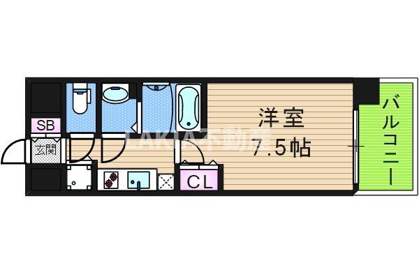 TOYOTOMI STAY PREMIUM ABENO TENNOJI(1K/2階)の間取り写真