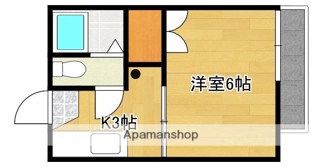 ハイツひろよし(1K/2階)の間取り写真