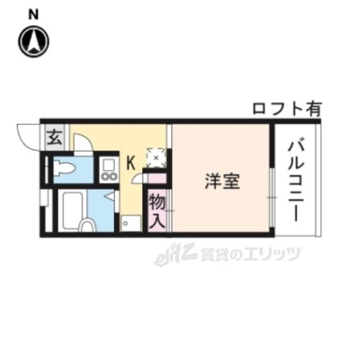 レオパレスハートピア15(1K/2階)の間取り写真