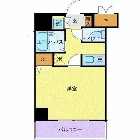 ドルチェ月島・弐番館(1K/10階)の間取り写真