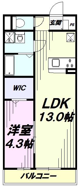 リブリ・フローレス壱番館(1LDK/1階)の間取り写真