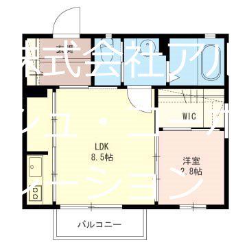 メゾンクローバーB(1LDK/1階)の間取り写真