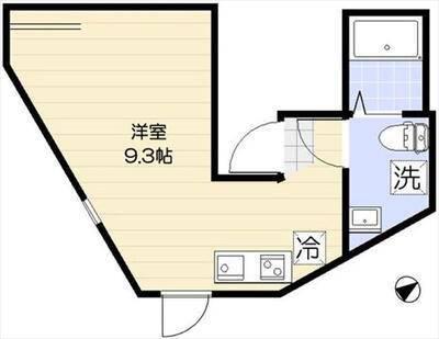 アライズ(ワンルーム/3階)の間取り写真