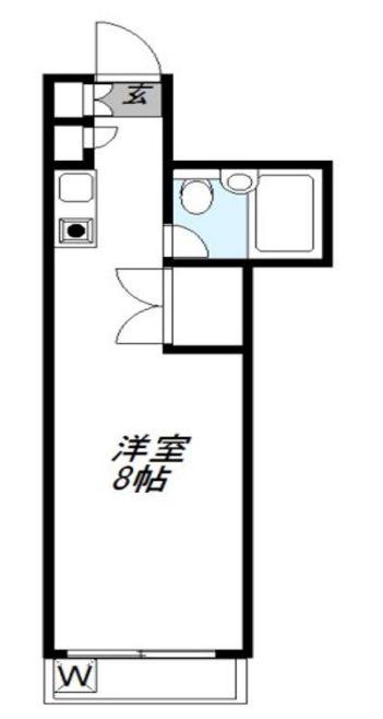 エクセレントコート東六郷(ワンルーム/2階)の間取り写真