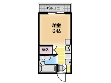 エディフェシオ88(1K/1階)の間取り写真
