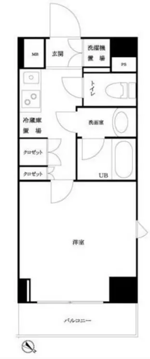 ルーブル三田 4階階 間取り