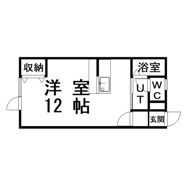 ハイツまほろ(ワンルーム/1階)の間取り写真