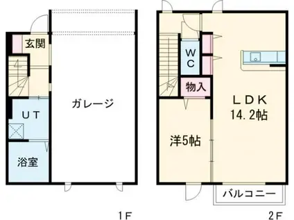 タルガ・フローリオ弥生(1LDK/1階)の間取り写真