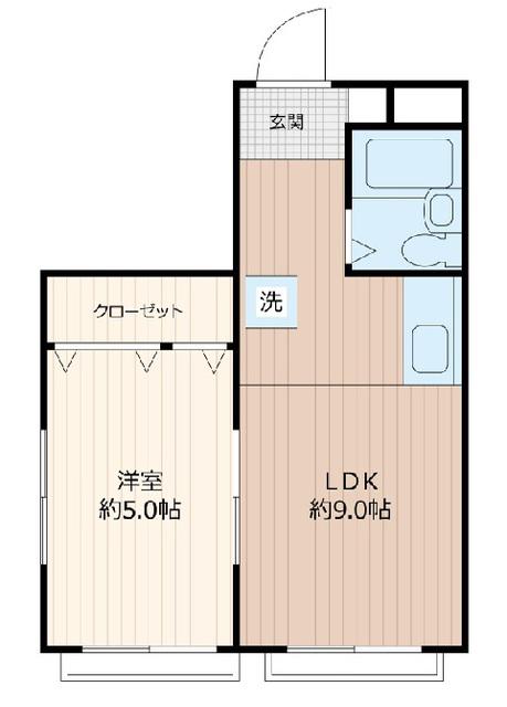 成瀬第一マンション(1LDK/4階)の間取り写真