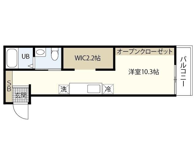 GRACE西栄 ANNEX(ワンルーム/3階)の間取り写真
