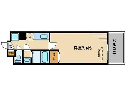 SAKURABUILDING(1K/4階)の間取り写真