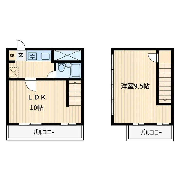 スカイコート西川口第6 3階階 間取り