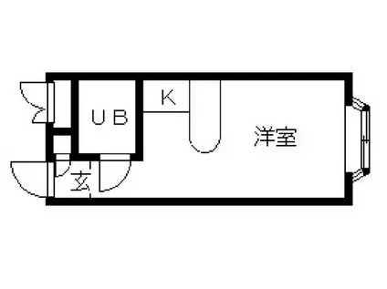 ベルピア東大宮第6-2(ワンルーム/2階)の間取り写真