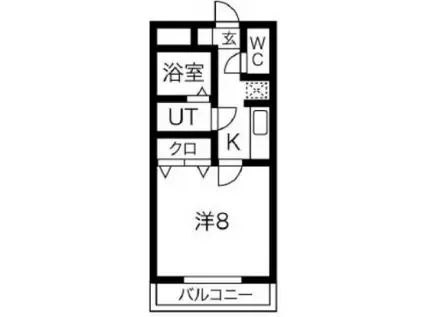 ドール魚崎(1K/4階)の間取り写真