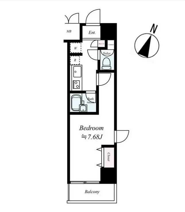 セリュークス板橋本町 8階階 間取り