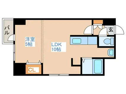 パークヒルズ豊平11(1LDK/3階)の間取り写真