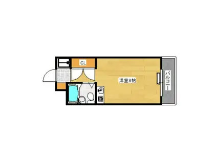 メルクマール宇品(ワンルーム/3階)の間取り写真