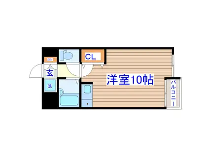 ブランドール河原町プラザ(ワンルーム/2階)の間取り写真