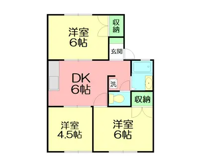 アネックスハウス加藤(3DK/2階)の間取り写真