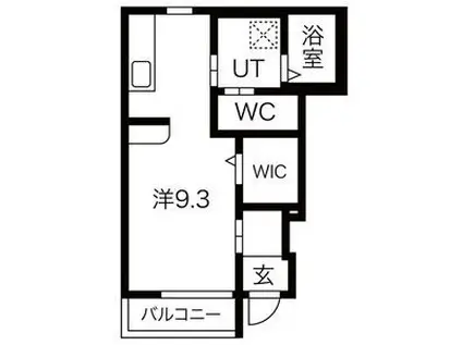 BOA SORTE(1K/1階)の間取り写真