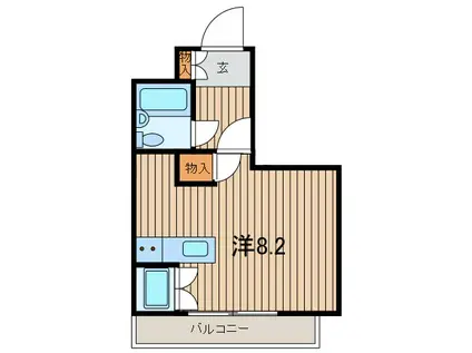 ワコーレ川口III(ワンルーム/3階)の間取り写真