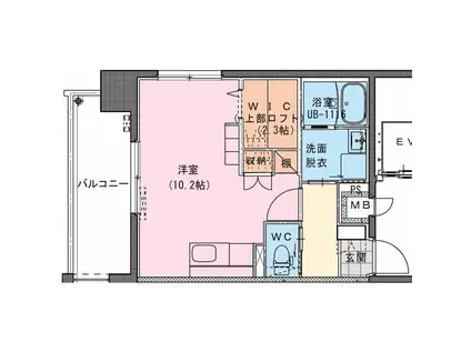 RIVIERE CHAMP 宮田町(ワンルーム/4階)の間取り写真