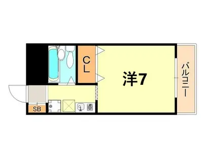 ヒルバレー妙法寺駅前(1K/2階)の間取り写真