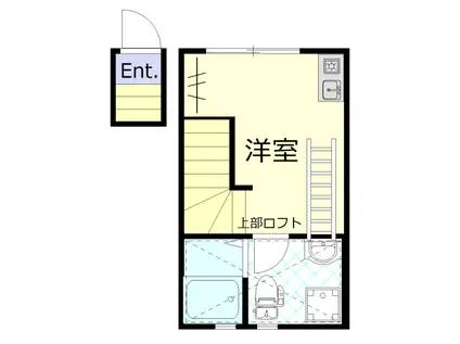 コルモ糀谷(ワンルーム/2階)の間取り写真