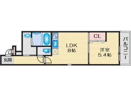 くすのきアパートメントI(1LDK/1階)の間取り写真