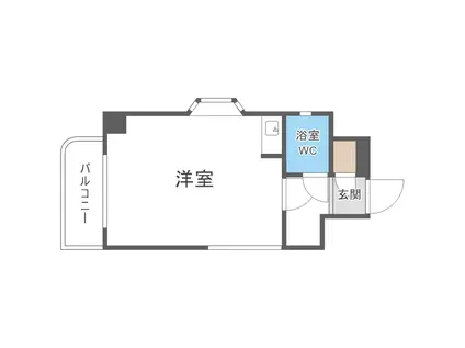 ニューライフ大通弐番館(ワンルーム/10階)の間取り写真