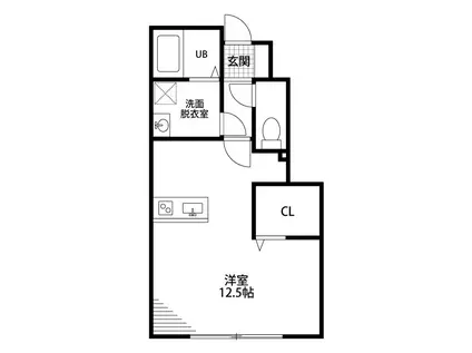 CLAIRE MOTOMACHI(1LDK/2階)の間取り写真