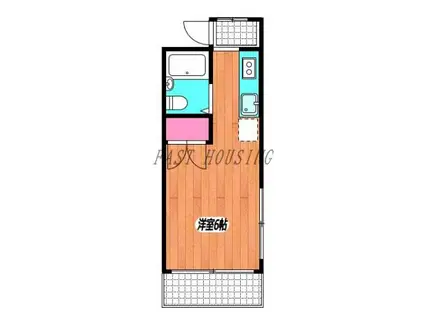 サンフラワー(ワンルーム/3階)の間取り写真