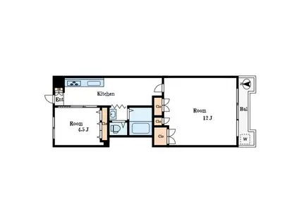 セイワ東陽マンション(2DK/2階)の間取り写真